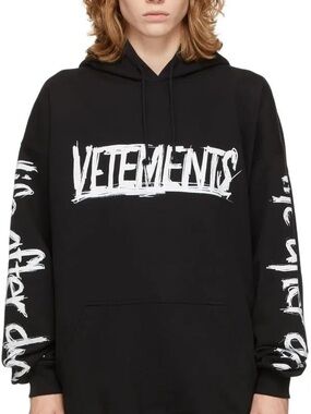 Vetements World Tour Black Hoodie